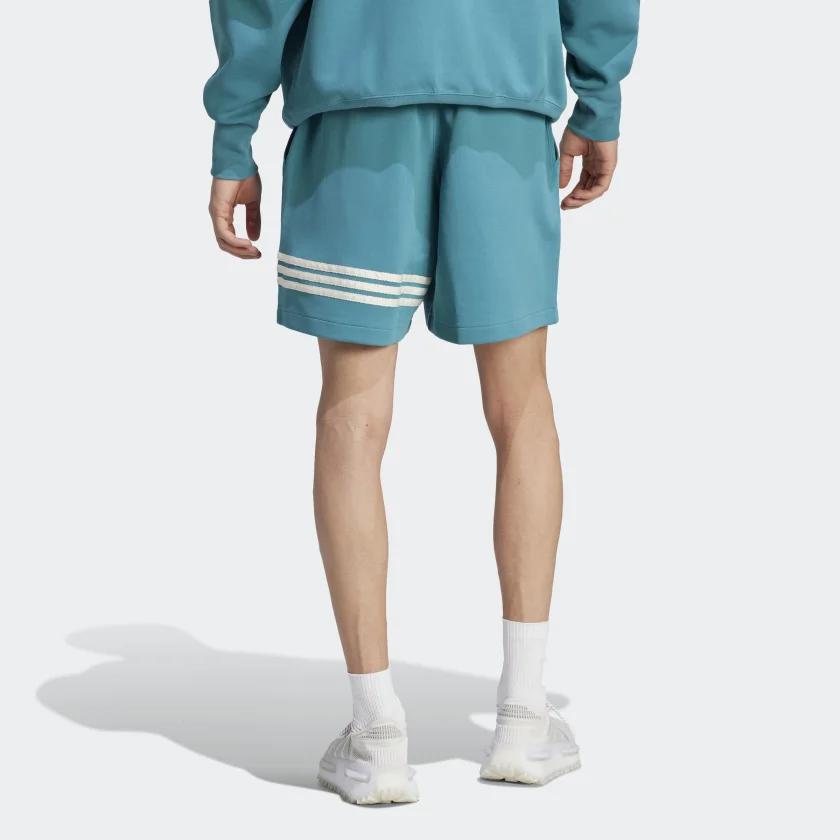 Adidas Originals Three Stripes Color Block Loose Fit Straight Leg Casual Shorts Men Shorts Polar-Blue IM2091