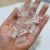 50/100 Pièces Mini Supports de Table pour Cartes de Nom en Plastique Transparent Sans BPA Porte-Cartes pour Douche de Mariée Mariage Décoration de Table