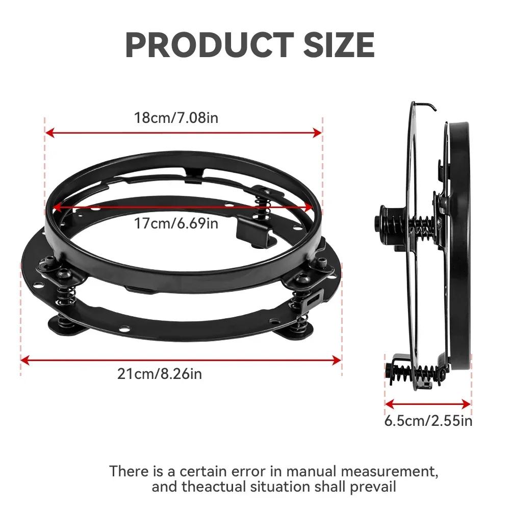 For Jeep Wrangler JK TJ 7 Inch Mounting Bracket LED Headlight Round Ring Headlight Mount Lamp Holder Brackets