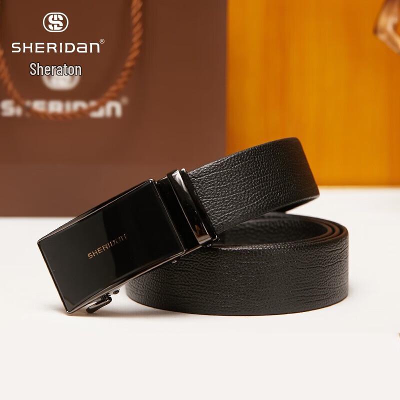 

Sheraton Men s Top-Grain Leather Automatic Buckle Belt 110cm