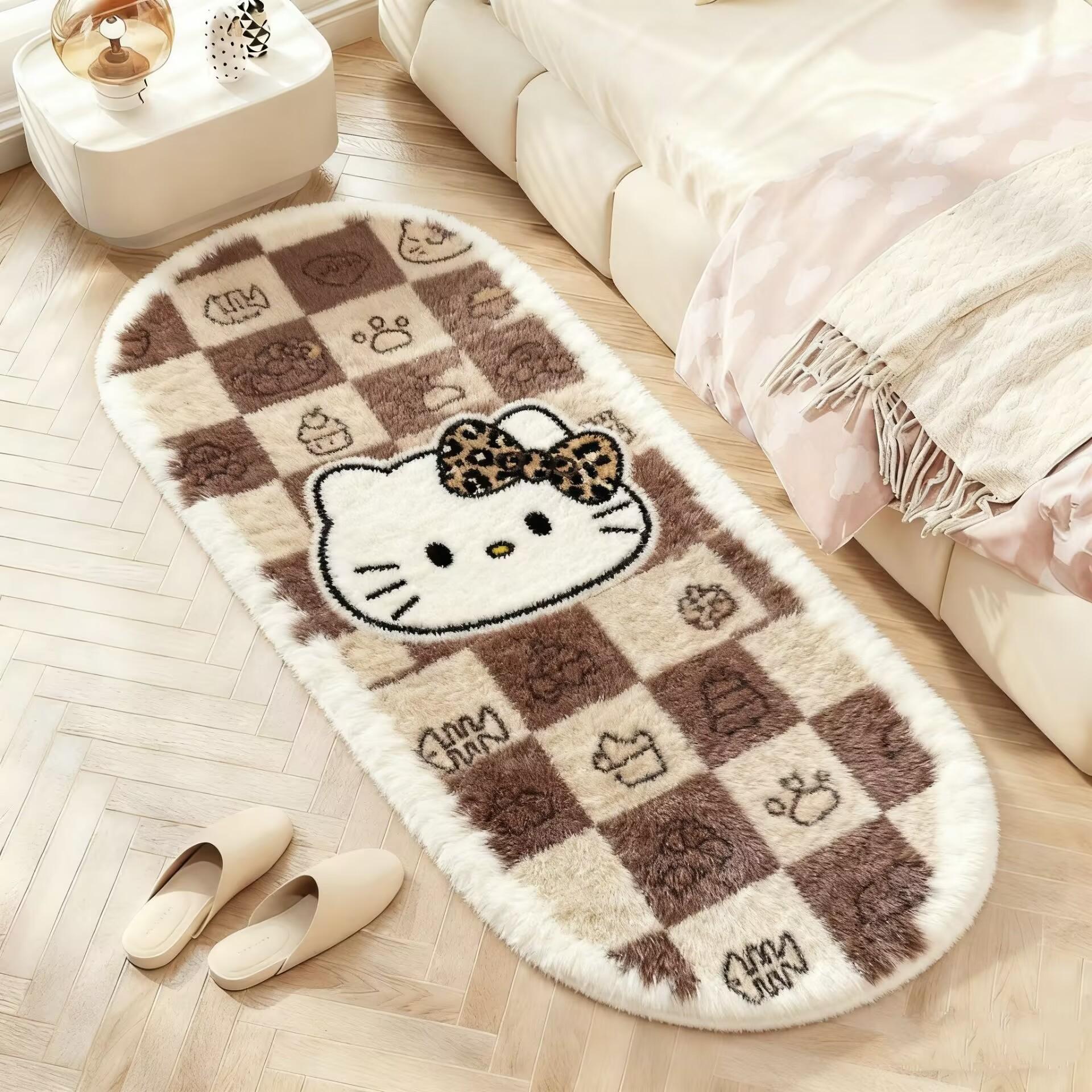 

Cute Bedside Carpet Bedroom Absorbent Easy To Care Window Soft Mat Living Room Carpet 40 * 120cm