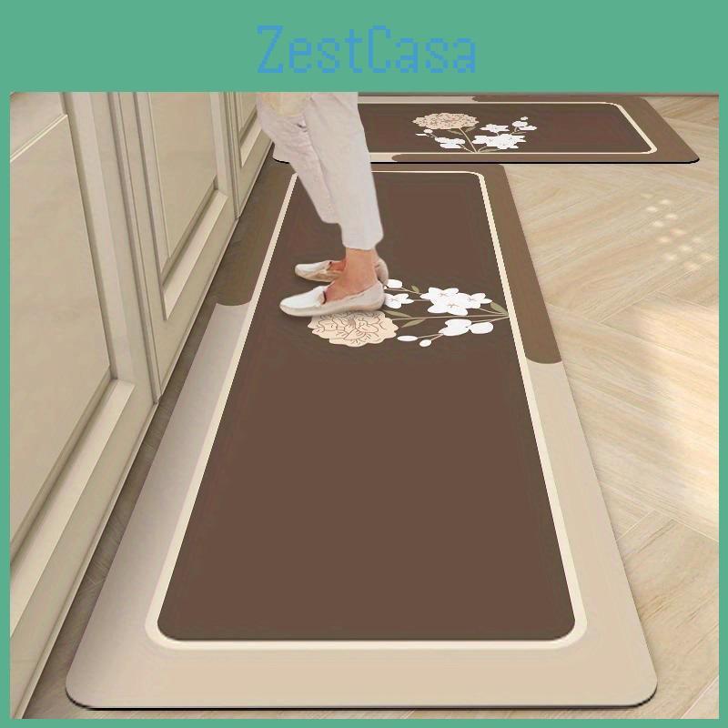 Kitchen Waterabsorbing Quickdrying Floor Mat Antiskid Dirtresistant Easycare Soft Diatom Mud Mat