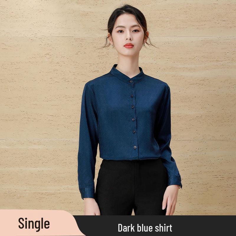 

2024 Весенняя рубашка профессионального стиля с длинным рукавом в стиле богини S