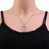 Croatia Map Pendant Necklace Fashionable Croatian Flag Neckchains Adjustable Ethnic Collarbone Chains Couple Jewelry