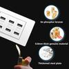 118 Type Brazil Korea Universal Usb Wall socket,White PC Panel Charging port,US Italy Chile Double USB 2.1A 5V Power Plug Outlet