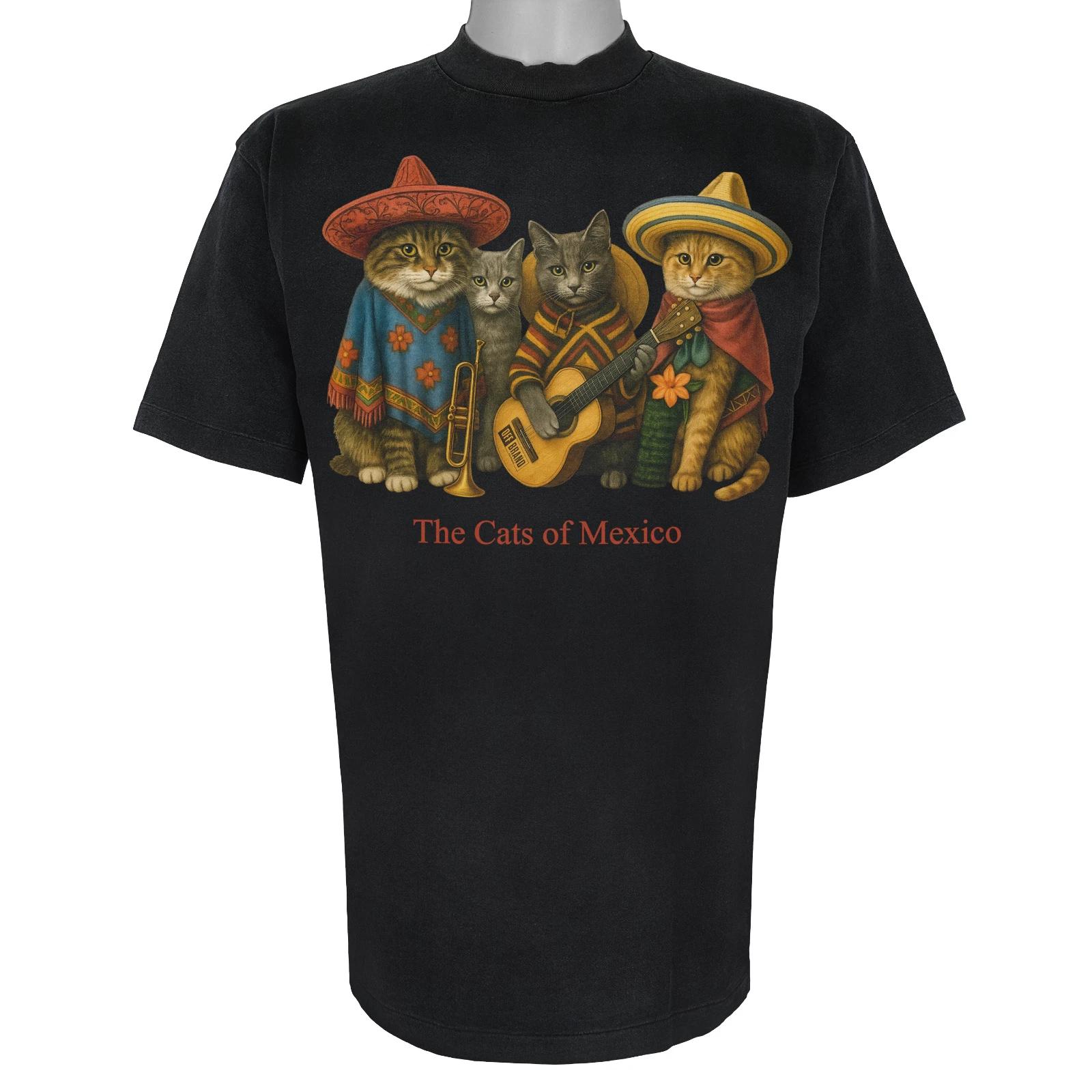The Cats of Mexico - Paw Prints Tee XL