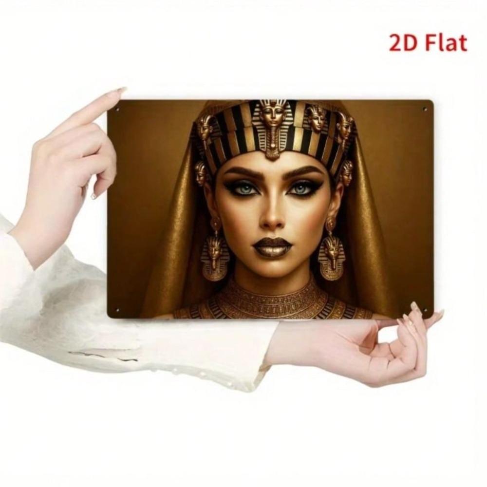 Metal Wall Art Vintage Egyptian Pharaoh Gold Decor