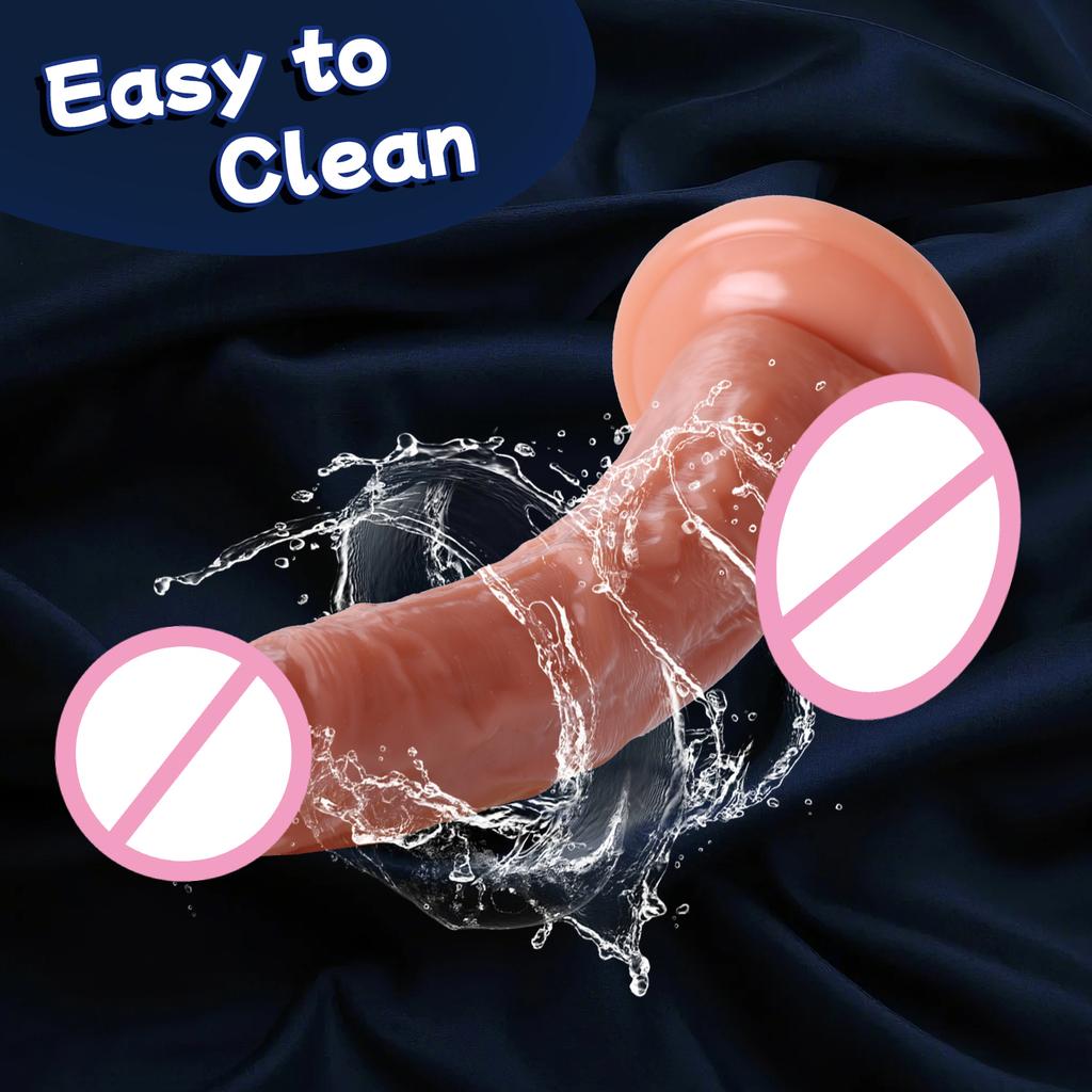 Soft Realistic Thick Huge Dildo Gay Adults Sex Toy for Women Suction Cup Big Dick Anal Plug Vaginal Masturbators Silicone Penis