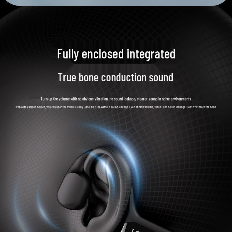 S10 Bone Conduction Waterproof Wireless Swimming Earphones - Non-In-Ear Sports Model