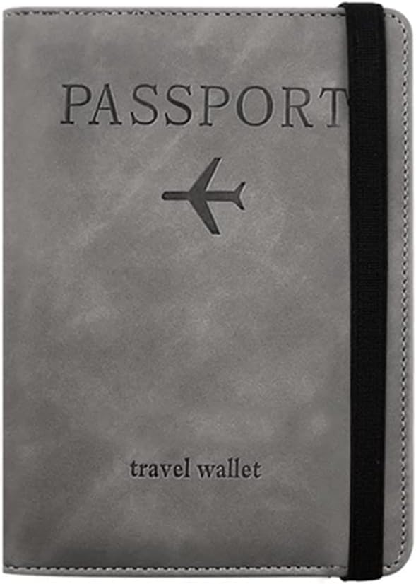 fukukome Passport Passport Travel Passport Card Storage Domestic and International Travel Overseas Business Overseas Travel Case, Anti-Skimming,