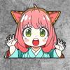 1PC Peeking Anya JDM Anime Car Stickers Waterproof Funny Auto Window Rear windshield Trunk Bumper Sunscreen Vinyl Decals