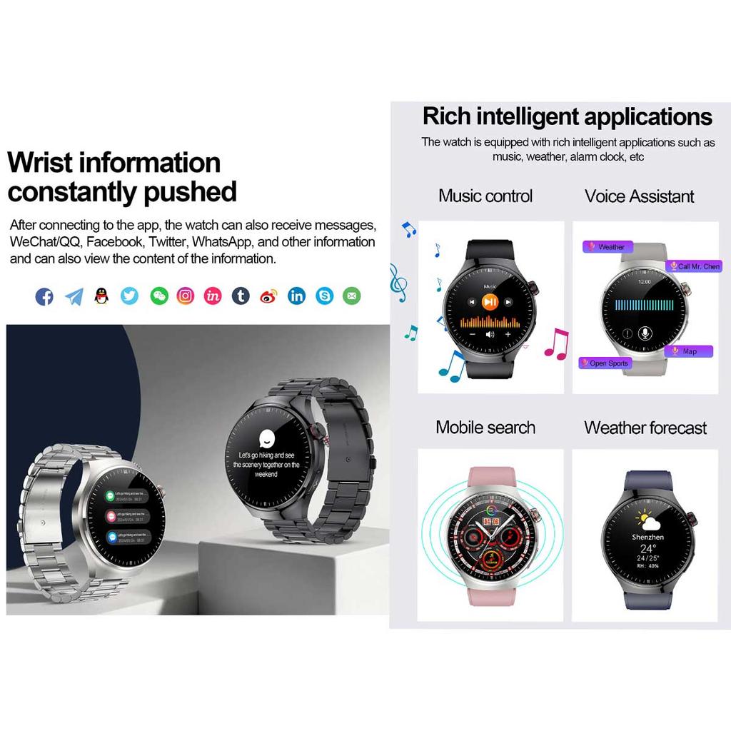 2026 Neue klinische Smartwatch mit EKG+PPG und Körper-Mikroüberwachung, Mikro-Untersuchung, Herzfrequenz, Smartwatch für Android & iOS, Damen