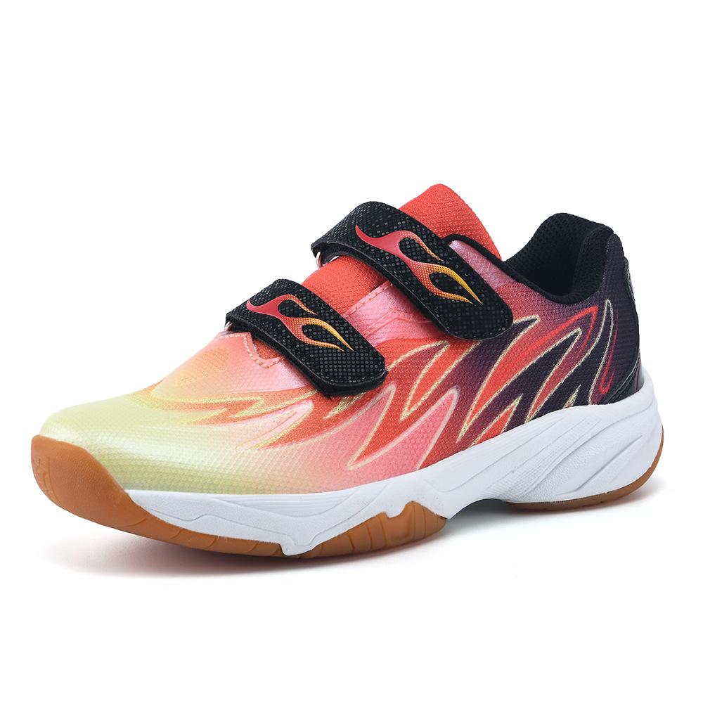 

Children s badminton shoes Boys and girls Breathable professional shock absorption sports shoes Primary school students training shoes Velcro 30