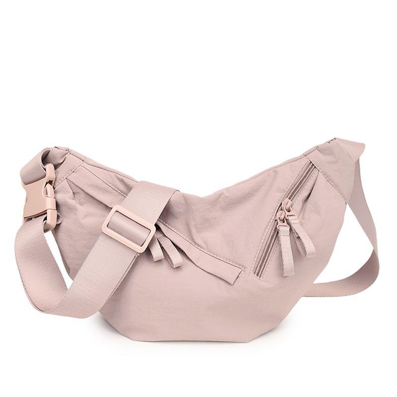 Retro casual dumpling bag new nylon fashion trend line portable shoulder messenger women's bag