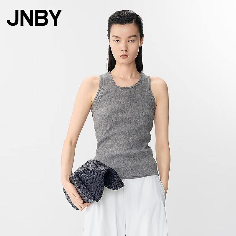JNBY 2025 Summer New Slim Fit U-Neck Sleeveless Vest S