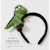 Cartoon Little Dinosaur Doll Cute Headband Korean Internet Celebrity Super Cute Headband Plush Hairpin Exquisite Brooch Hair Accessories