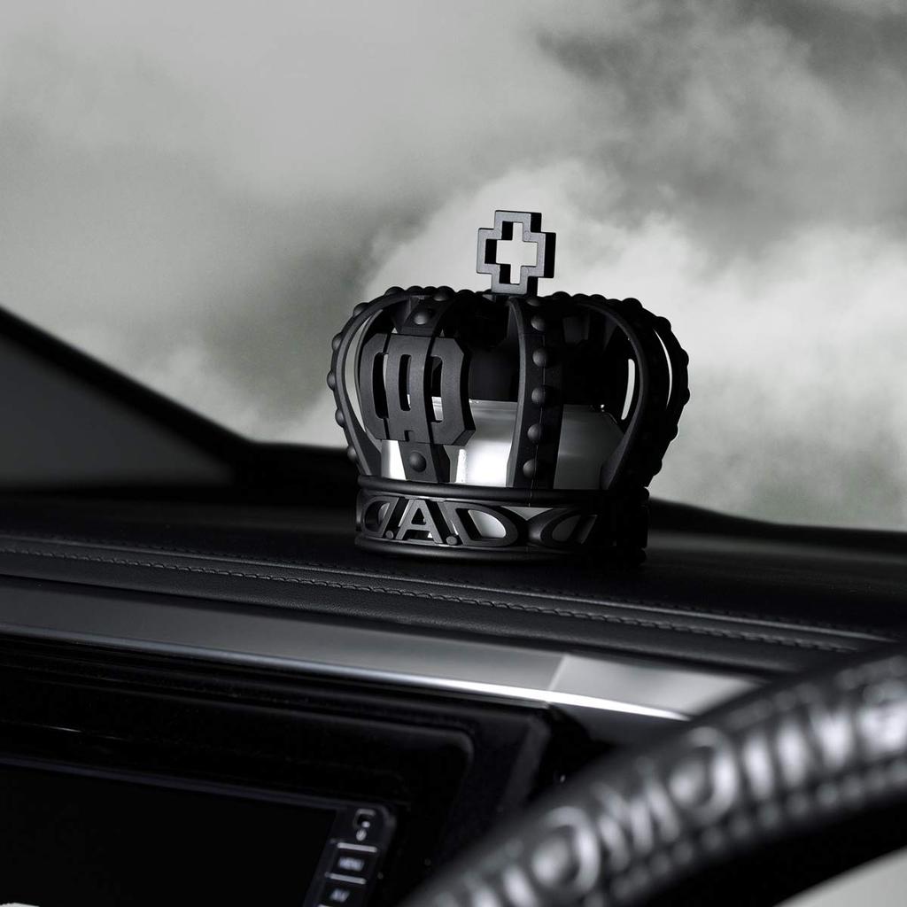 DAD GARSON D.A.D Automotive Type Crown Matte Black White Musk GARSON AF-DF-10Z Car Air Freshener, Room Fragrance