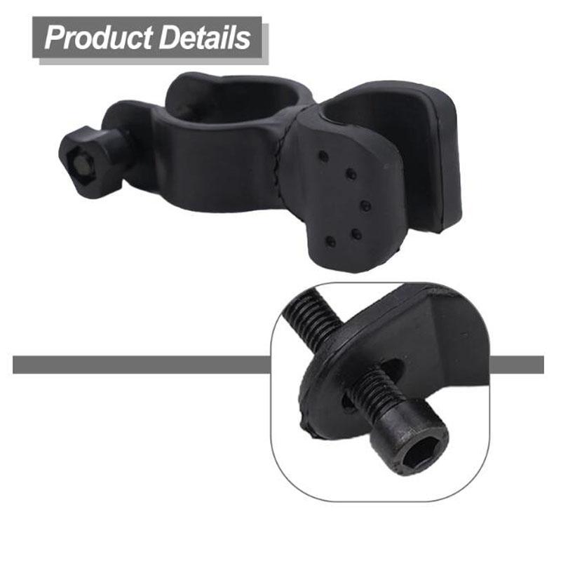 Fahrradlicht Lampenständer Halter 360 Grad Drehung Griff Mountainbike LED Taschenlampe Fackel Klemme Clip Halterung