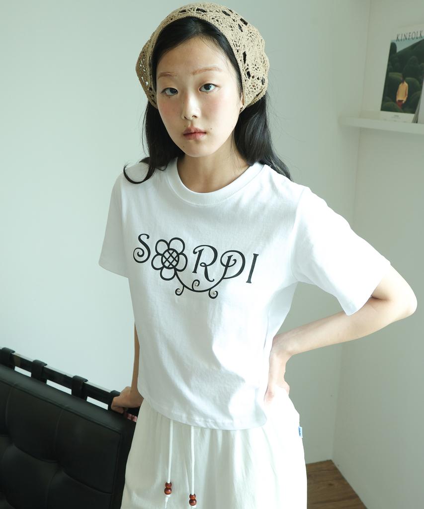 SORDI Garden Lettering Tee_White