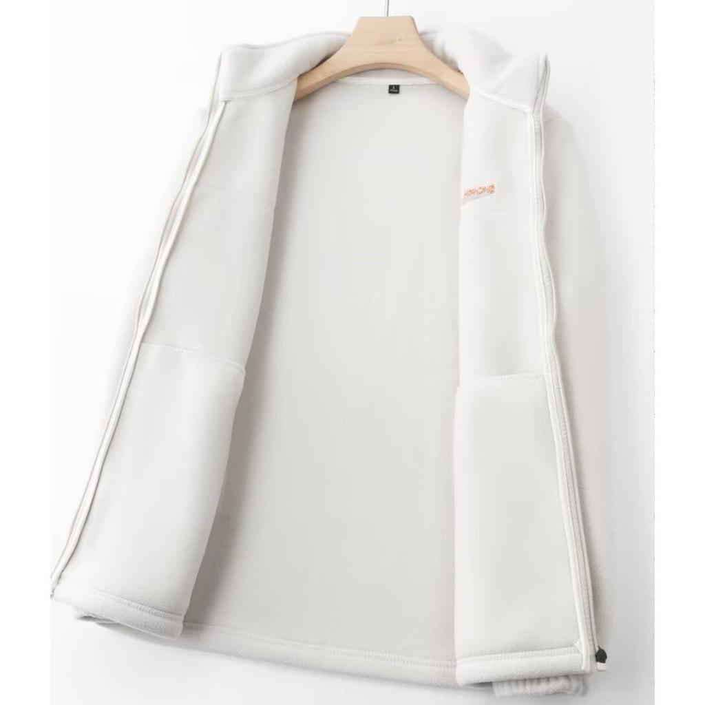 Men's Plus Size Stand Collar Fleece Jacket - Loose Fit for Spring and Autumn