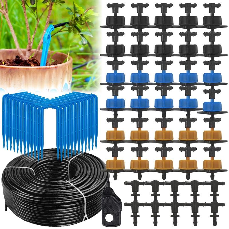 2/4-Way Drip Arrow Irrigation Set Gardening Water-Saving Drip Irrigation System Greenhouse Planting Watering 3/5Mm Hose Kit