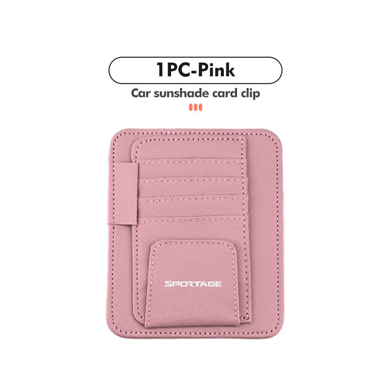Car Sun Visor Storage Bag Sunglasses Organizer Holder Card Clip For KIA Sportage Ceed Sorento Niro Cadenza Proceed Sephia Aid563