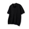 HERVINO Essential Muscle Fit Open Collar Short Sleeve Knit [Black]