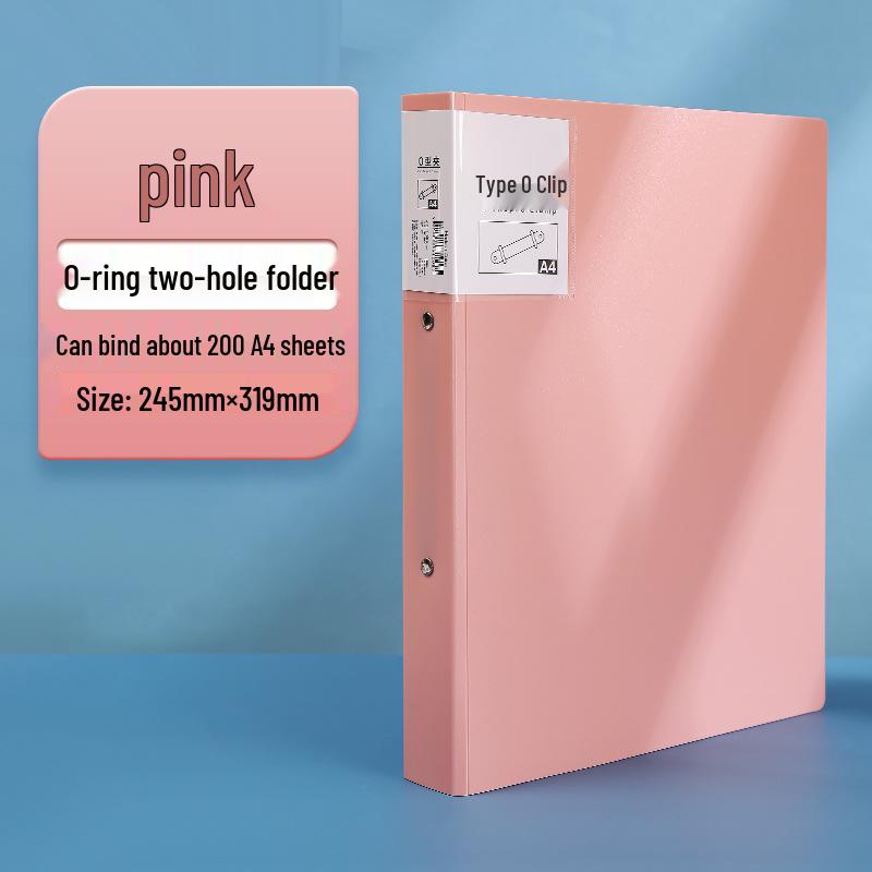 A4 Two-Hole O-Ring Binder Loose-Leaf Notebook Storage Album