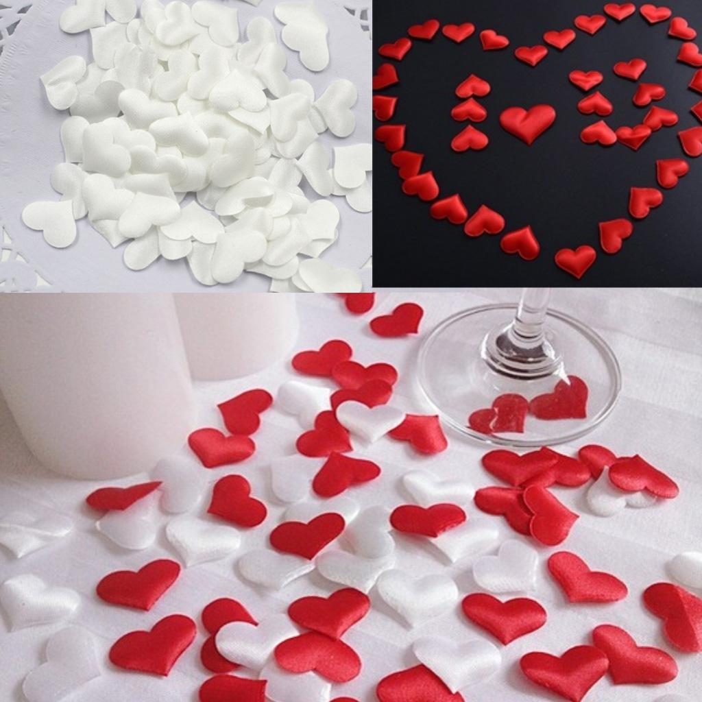 Heart Petals Wedding Confetti Table Bed Heart Petals Wedding Valentine Decor