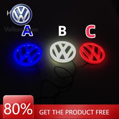 For VOLKSWAGEN 11cm 4D Badge For VW Logo Light LED Trunk Light 4D VW Logo Light Grille Badge For VW Volkswagen Bora Golf Jetta P