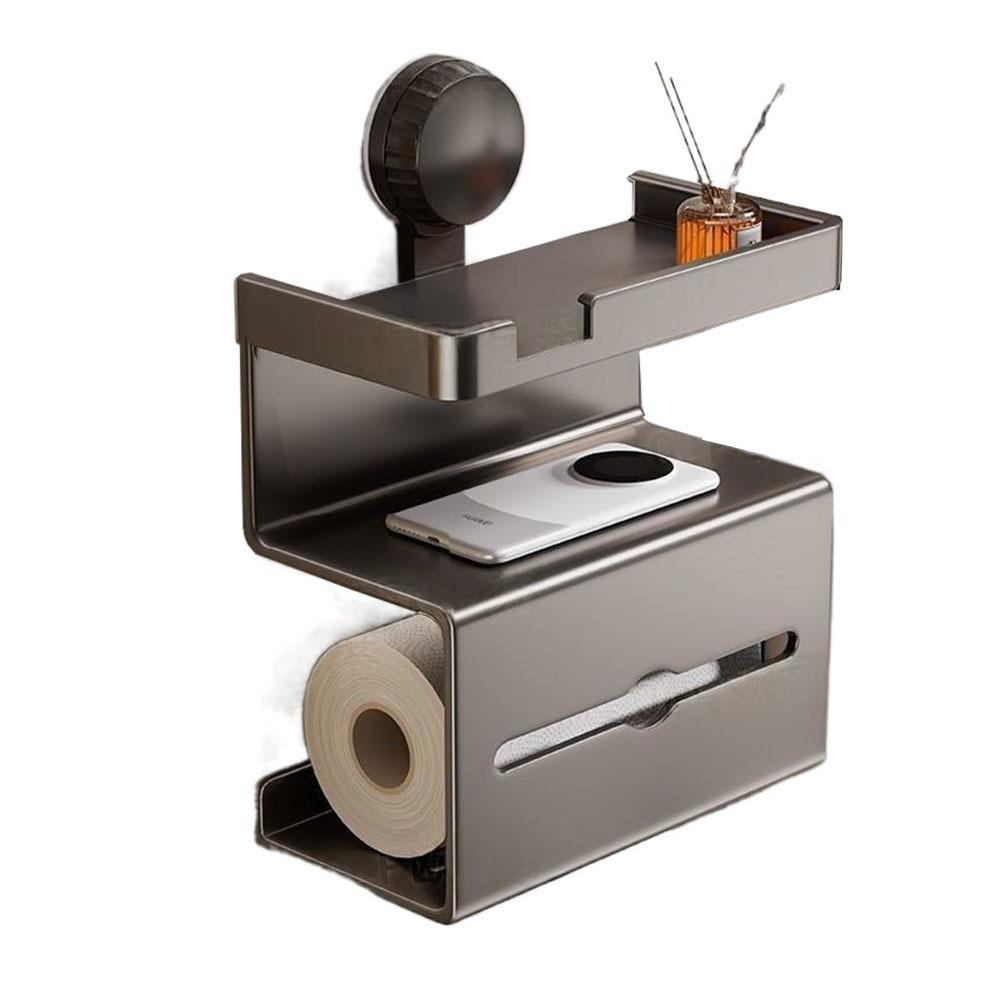 Strong Load-bearing Toilet Paper Storage Rack Wall Mounted Bathroom Tissue Dispenser Bathroom