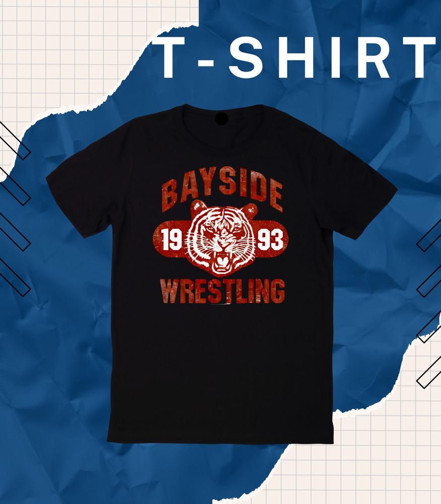 

Saved by the Bell Bayside Tigers Wrestling 1993 T Shirt High School Comedy EB. 4XL