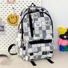 Schoolbag for high school students, small fresh schoolbag for junior high school students, new printed backpack for women's casual versatile 