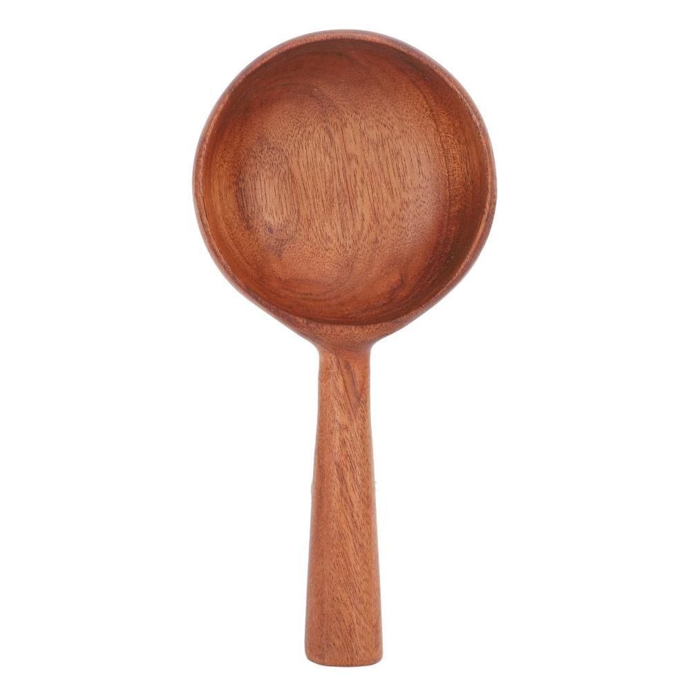 Solid Wood Wooden Ladle Multifunctional Wooden Serving Spoon Tablespoon Wooden Water Ladle  Cooking