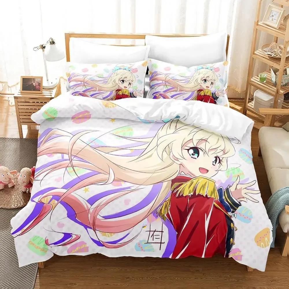 Cozy Lightweight Single Twin Full Queen King Aikatsu Size Bed Adult Kid Bedroom Sets 3D Print Anime Quilt