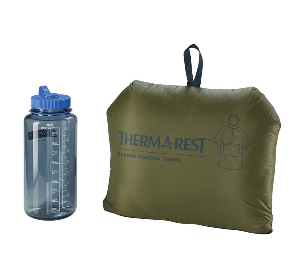 THERMAREST Outdoor Camping Blanket Honcho Poncho Down Dark Olive Japanese 30334 [Official Product]