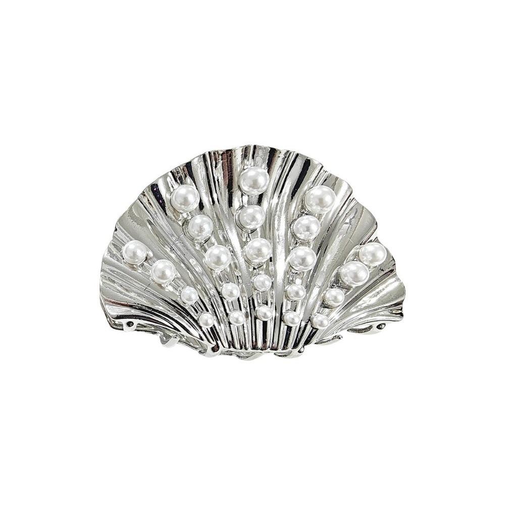 

Ocean Series Shark Clip Zinc Zinc Zinc Alloy Hair Crab Clip Temperament Women Hair Claw Girls Style B Silver