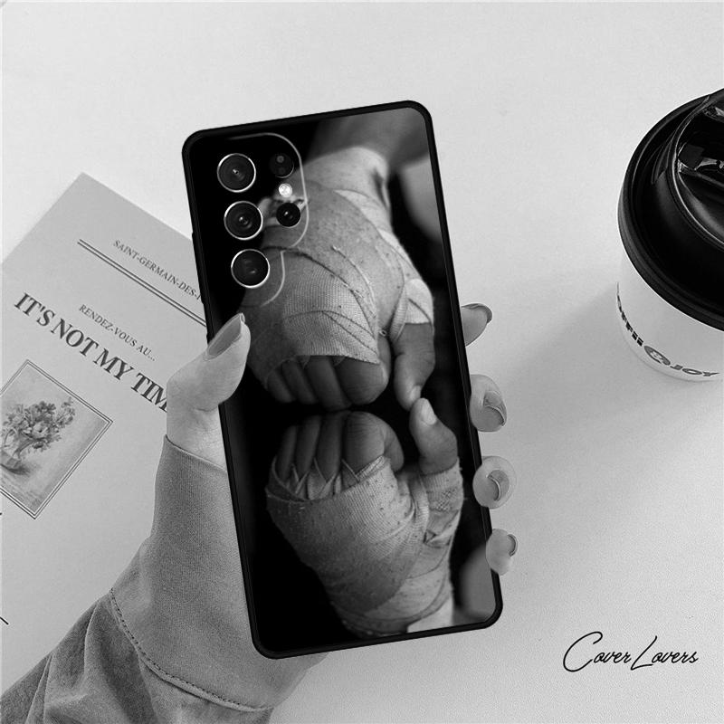 Muay Thai Kickboxing Fight Phone Case For Samsung Galaxy S24 S25 S23 S22 Ultra Note 10 20 Plus S20 S21 FE Cover
