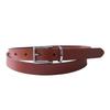 [Tochigi Leather] Made In Japan, Single Piece Leather Narrow Belt with Metal Buckle, 9 Holes, Men's & Women's, 69cm-89cm, Size S, Slim Fit, Casual,