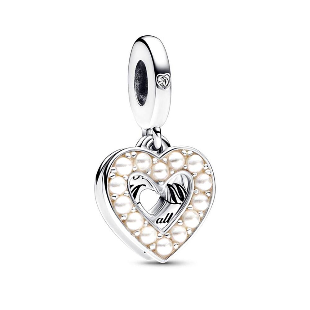 New Copper Rose Gold Double Color Sisters Family Dog Leopard Charm Beads Fit For Original Bracelet Diy Boutique Jewelry