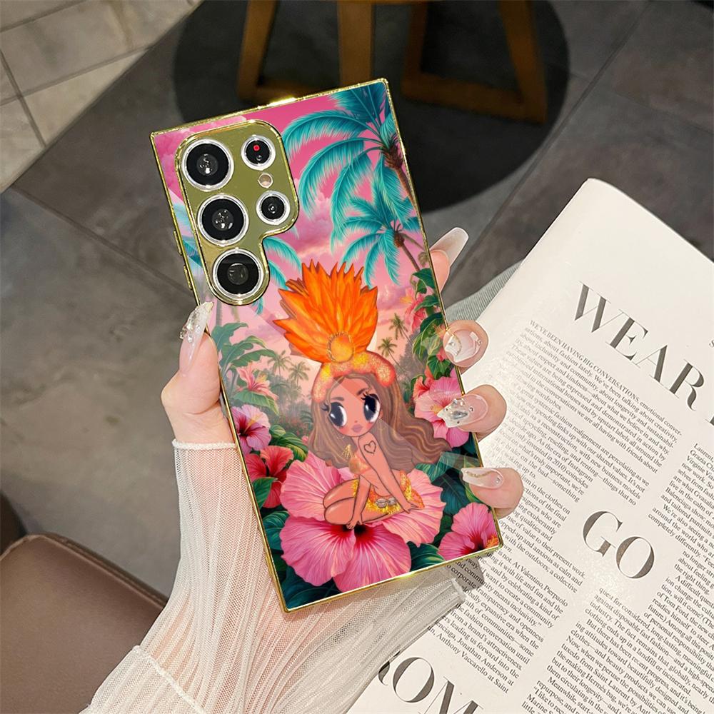 K-Karol G Tropicoqueta Phone Case For Samsung Galaxy S25 S24 S23 Ultra Metal Frame Case Slim Shockproof Cover Durable