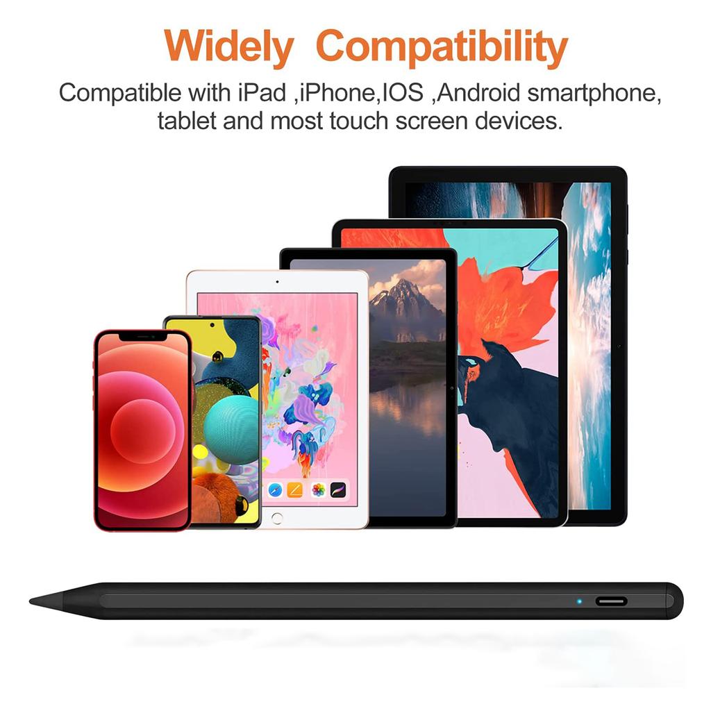Wide Compatible Rechargeable Touch Screen Magnetic iPad Stylus Pen for Tablet Universal