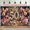 One 2D Plane, a Luxurious Pink Banner for a 50th Birthday Party Photo Background.