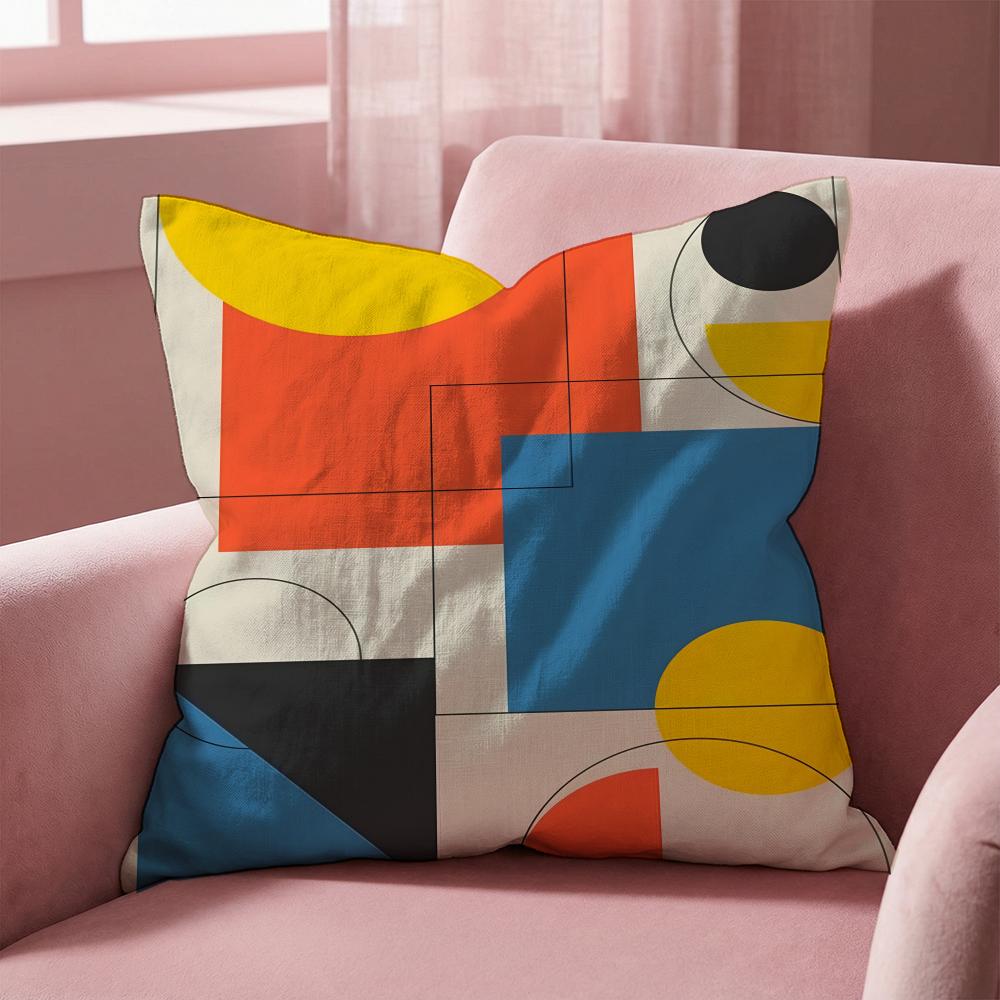 Famous B-Bauhaus Designs Cushion Cover Multi-Scene Pillow Cover for Home & Car - Reversible, Soft & Durable for Daily Use