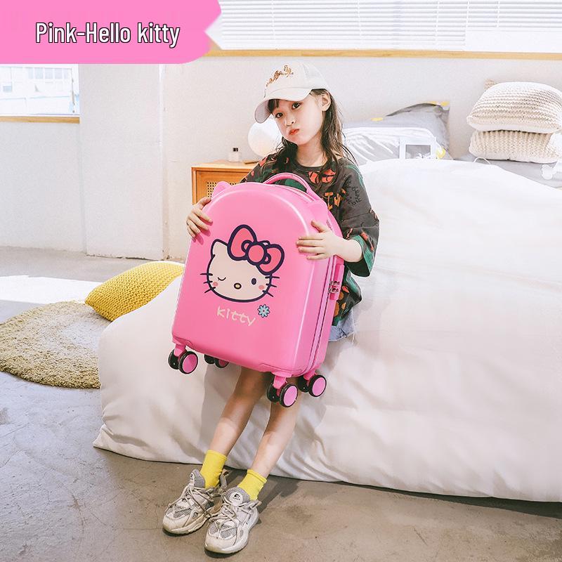 18-Inch Kids' Cartoon Trolley Suitcase with Combination Lock – Ideal Cabin Luggage for Boys and Girls