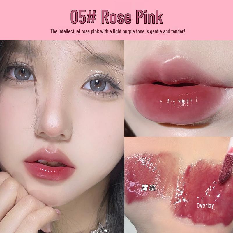 

Mingxizhi Lip Gloss: Hydrating, Transparent Lip Oil with Mirror Shine for Student Parties