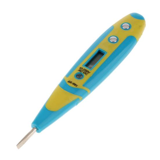 12-250V AC DC Non-Contact LCD Display Electric Voltage Tester Detector Meter Pen