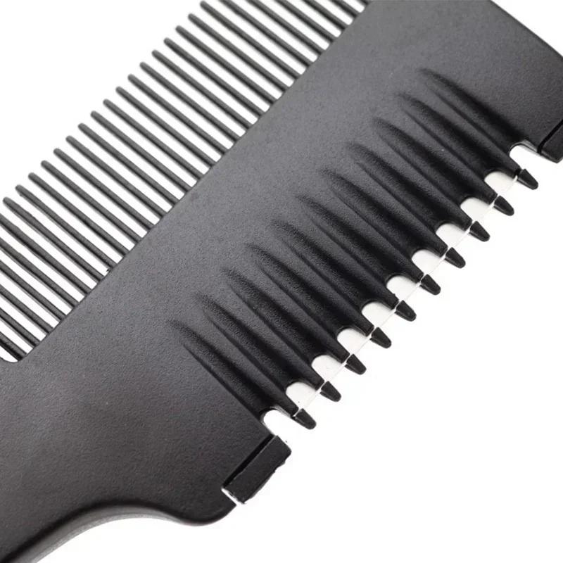 1 Pcs Trimmer Black Handle New Hair Razor Cutting Thinning Comb with Blades DIY Hairs Care Brush Salon Accessories Professional