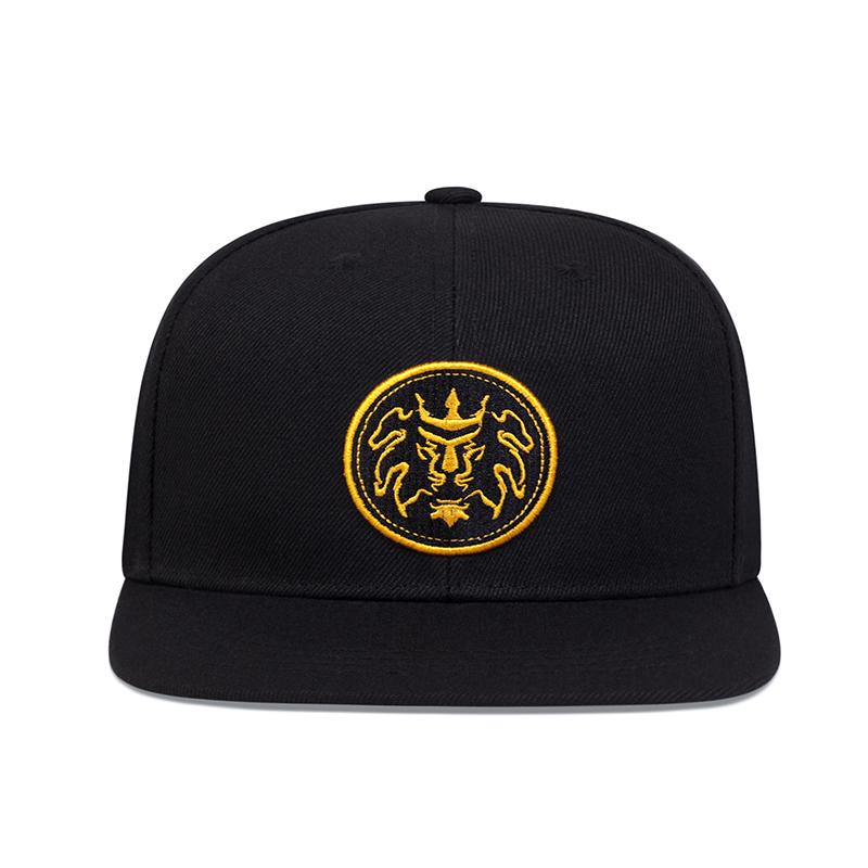 Herrenmode Löwe Gold Bestickte Mütze Snapback Caps Unisex Sonnenschutzhut Damen Verstellbare Hip Hop Baseballkappen Cowboyhut