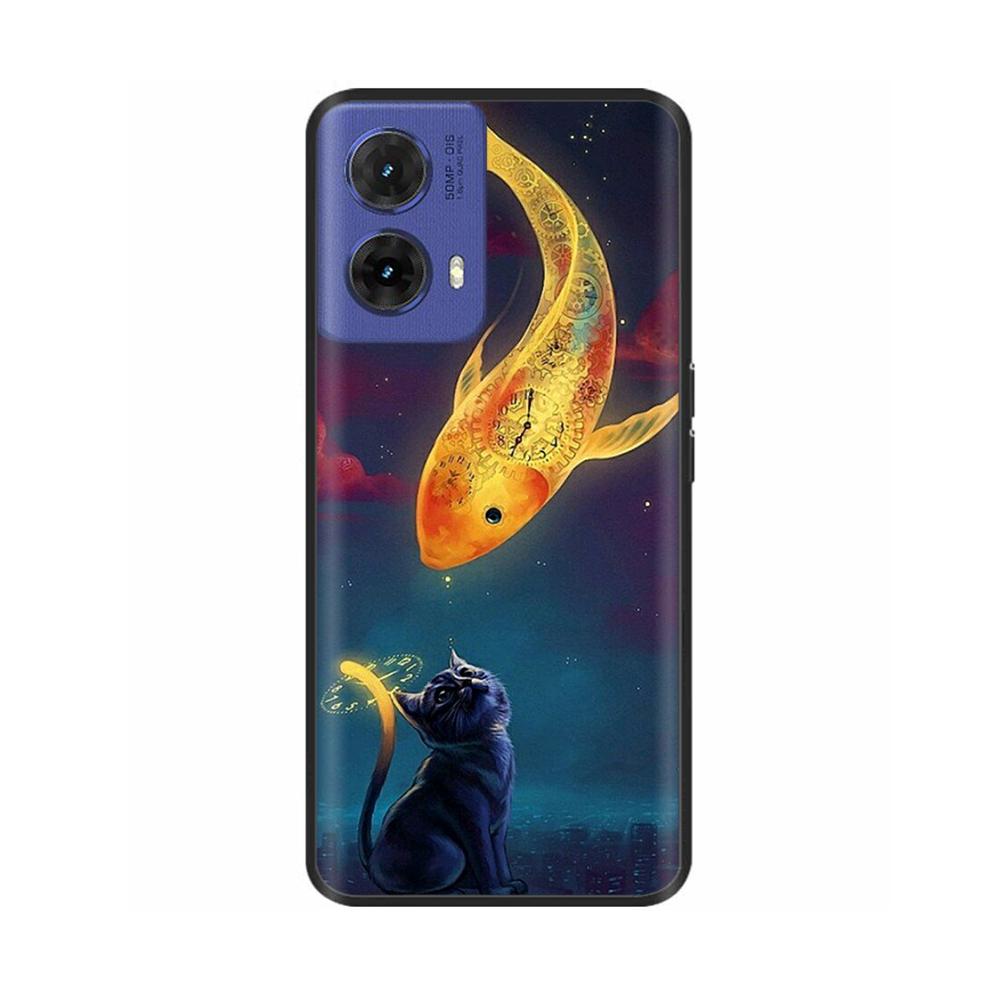 For Motorola Moto G85 Case Butterfly Soft Matte Silicone Back Cover For Moto G85 5G Cases MOTOG85 G 85 5G Funda Full Phone Coque